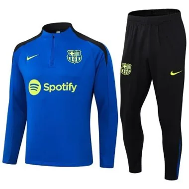 24-25 Barcelona Long Sleeve Training Suit Football Shirts(4)