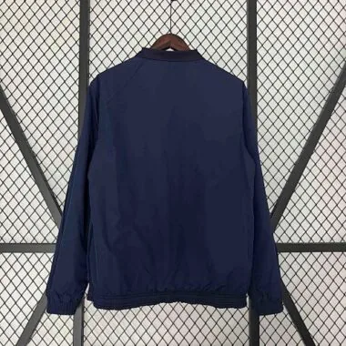 23-24 Barcelona Reversible Windbreaker Red&Navy Special Edition Style Double-Sides Jacket For Sale
