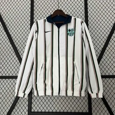 23-24 Barcelona Reversible Windbreaker Double-Sides Jacket Soccer Jerseys For Sale