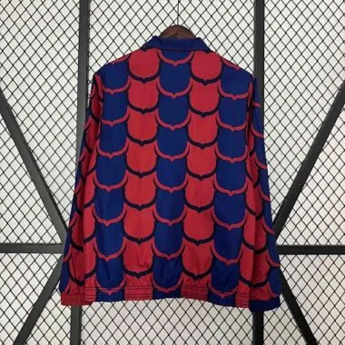 23-24 Barcelona Trench Coat Reversible Windbreaker Double-Sides Jacket