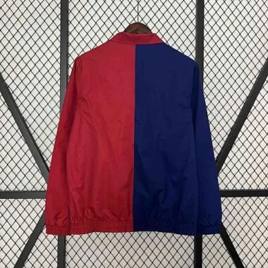 23-24 Barcelona Trench Coat Reversible Windbreaker Double-Sides Jacket