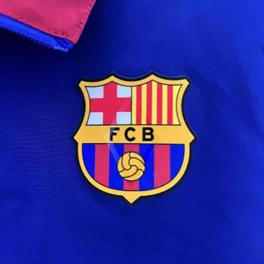 23-24 Barcelona Trench Coat Reversible Windbreaker Double-Sides Jacket