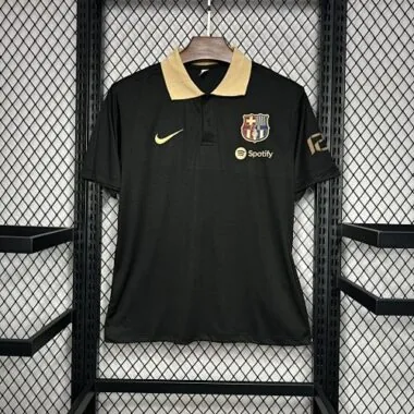 24-25 Barcelona Polo black Kit Football AAAAJersey Yupoo