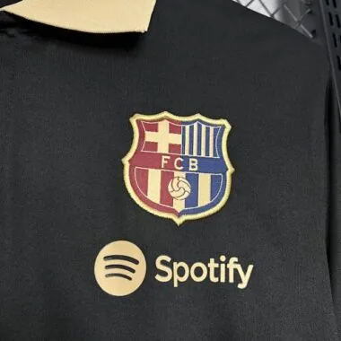 24-25 Barcelona Polo black Kit Football