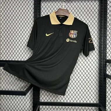 24-25 Barcelona Polo black Kit Football