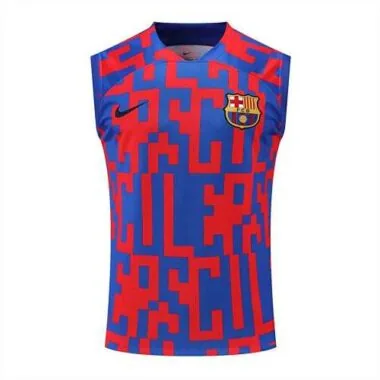 22-23 Barcelona vest training suit kit red and blue camouflage