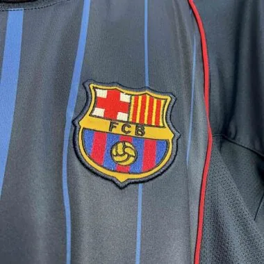 04-05 Barcelona Away Blue Kit Football