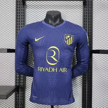 25-26 Atletico Madrid Away Long Sleeves Kit Player Version Soccer AAAAJersey Yupoo