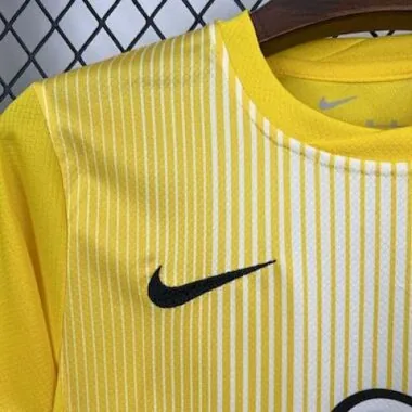 25-26 Atletico Madrid Yellow Goalkeeper Kid Kits Youth Apparels Joy
