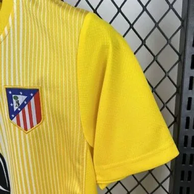 25-26 Atletico Madrid Yellow Goalkeeper Kid Kits Youth Apparels Joy