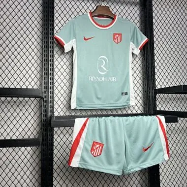 24-25 Atletico Madrid Away Kid Kit Youth Apparels Football