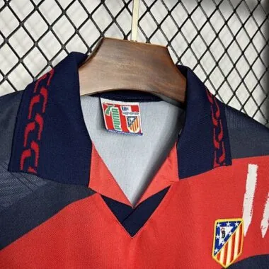 96-97 Atletico Madrid Away Retro Kit Vintage Shirt Sport