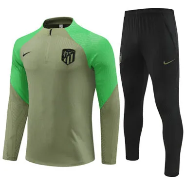 23-24 Atletico Madrid Long Sleeve Kits Zipper Training Suits Jersey Supplier Yupoo