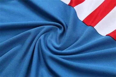 Atletico Madrid Polo sky blue with red and white