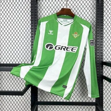 25-26 Betis Home Long Sleeves Kit Soccer T-Shirt AAAAJersey Supply Yupoo