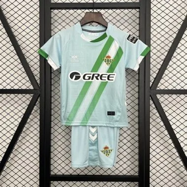 25-26 Real Betis Away Kids Kit Soccer T-Shirt AAAAJersey Supply Yupoo