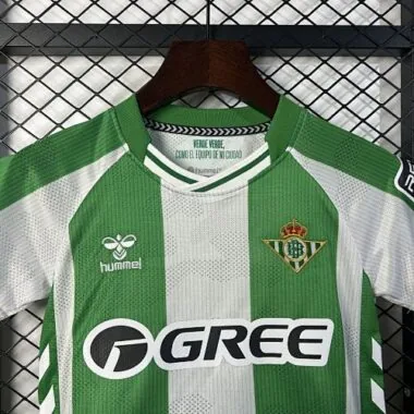 25-26 Real Betis Home Kid Kits Youth Apparels Joy