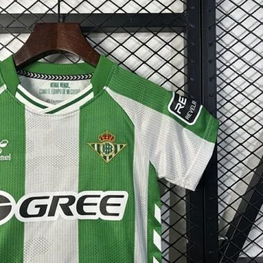 25-26 Real Betis Home Kid Kits Youth Apparels Joy