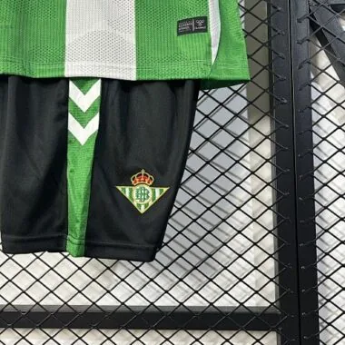 25-26 Real Betis Home Kid Kits Youth Apparels Joy
