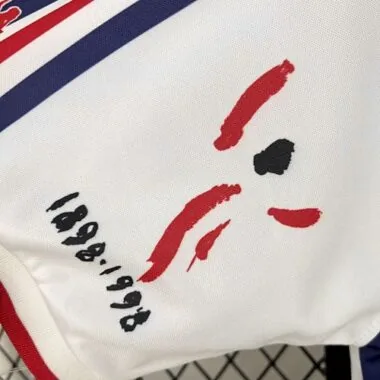 Camisola de futebol retro do Athletic de Bilbau, equipamento de visitante da época 97-98