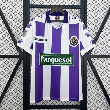 95-96 Valladolid Home Kit Retro Soccer AAAAJersey Yupoo