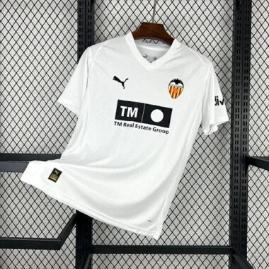 25-26 Valencia Home Kit Soccer T-Shirt AAAAJersey Supply Yupoo