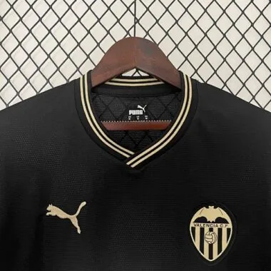 24-25 Valencia Black Gold Kit Special Edition Shirt Football