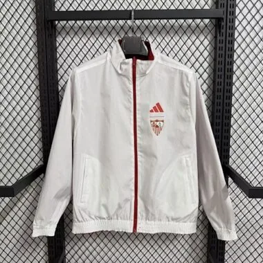 26-27 Sevilla White Windbreaker Jackets Kit Soccer T-Shirt AAAAJersey Supply Yupoo