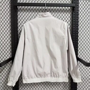 26-27 Sevilla White Windbreaker Jackets Kit Soccer T-Shirt