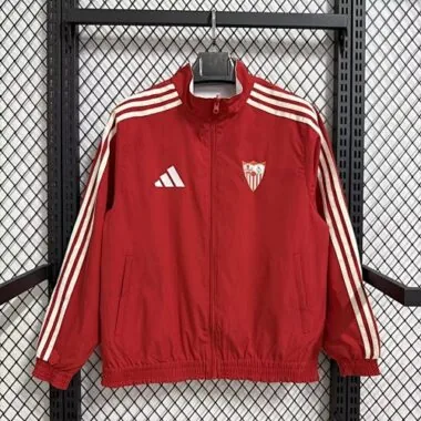 26-27 Sevilla Red Windbreaker Jackets Kit Soccer T-Shirt AAAAJersey Supply Yupoo