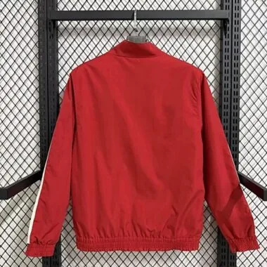 26-27 Sevilla Red Windbreaker Jackets Kit Soccer T-Shirt