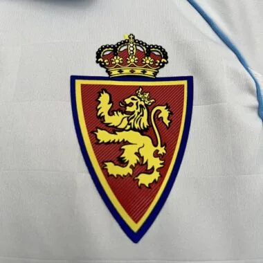 Camiseta de fútbol para niños del Zaragoza, temporada 25-26, equipación local
