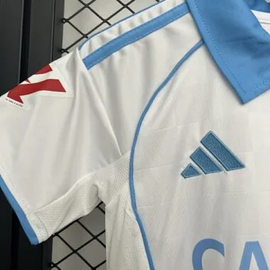 Camiseta de fútbol para niños del Zaragoza, temporada 25-26, equipación local