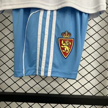 Camiseta de fútbol para niños del Zaragoza, temporada 25-26, equipación local