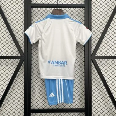Camiseta de fútbol para niños del Zaragoza, temporada 25-26, equipación local