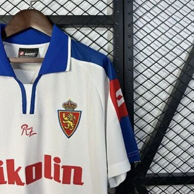 2004 Zaragoza Home Retro Kit Vintage Shirt Soccer