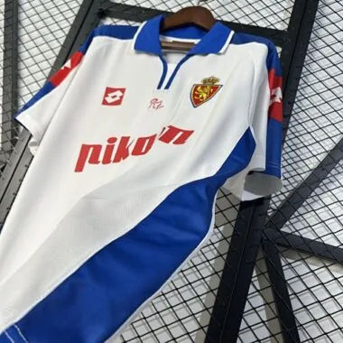 2004 Zaragoza Home Retro Kit Vintage Shirt Soccer