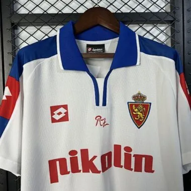 2004 Zaragoza Home Retro Kit Vintage Shirt Soccer