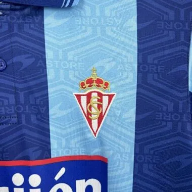 02-03 Camisola de futebol retro do Sporting de Gijón
