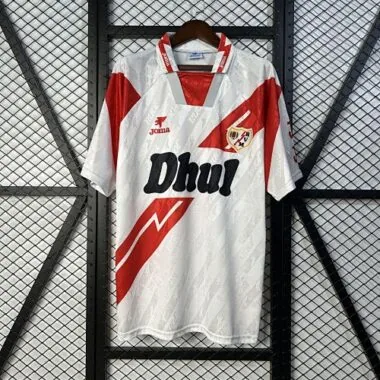 94-95 Rayo Vallecano Home Retro Kit Vintage Shirt Soccer AAAAJersey Yupoo
