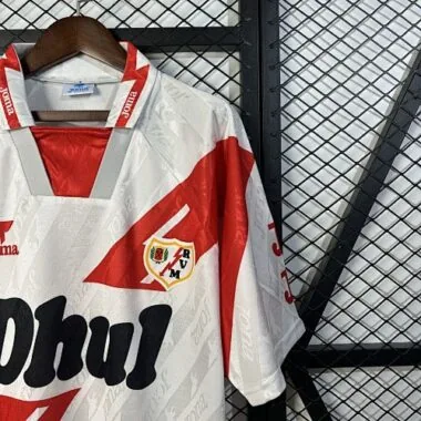 Camiseta retro de fútbol del Rayo Vallecano (temporada 94-95), equipación local