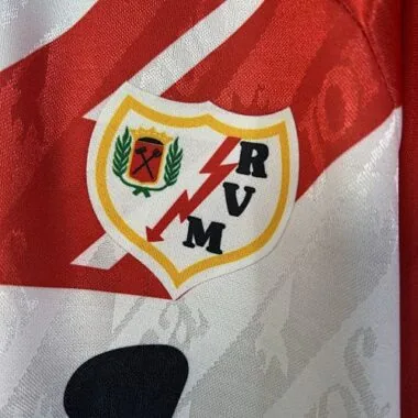 Camiseta retro de fútbol del Rayo Vallecano (temporada 94-95), equipación local