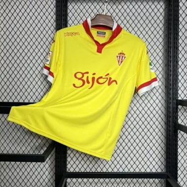 15-16 Sporting De Gijón Away Retro Kit Vintage Shirt Soccer