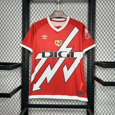 24-25 Rayo Vallecano Home Shirt Soccer Uniforms Soccer AAAAJersey Yupoo
