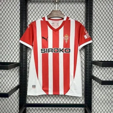 24-25 Sporting De Gijon Home Shirt Soccer Uniforms Soccer AAAAJersey Yupoo