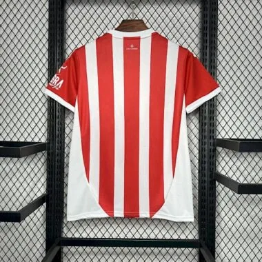 24-25 Sporting de Gijón thuisshirt Voetbaltenues Voetbal