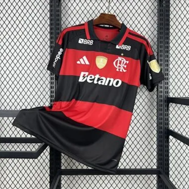 26-27 All Sponsor Flamengo Home Kit Soccer T-Shirt AAAAJersey Supply Yupoo