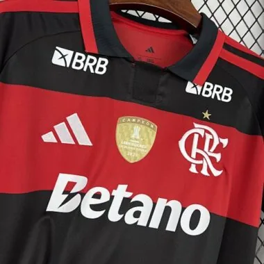26-27 All Sponsor Flamengo Home Kit Soccer T-Shirt