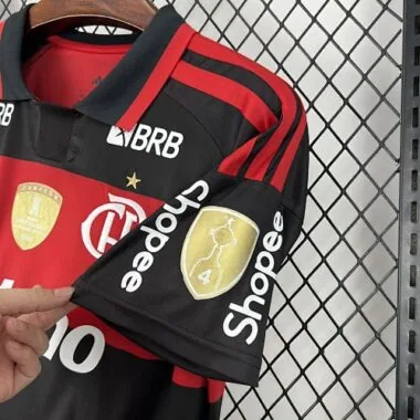 26-27 All Sponsor Flamengo Home Kit Soccer T-Shirt