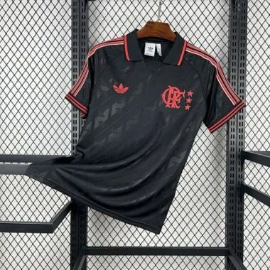 25-26 Flamengo Black Kit Soccer T-Shirt AAAAJersey Supply Yupoo
